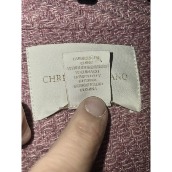 Christian Siriano New York Pink Wool Blend Coat Jacket Women’s Medium 1 Button - Picture 5 of 12